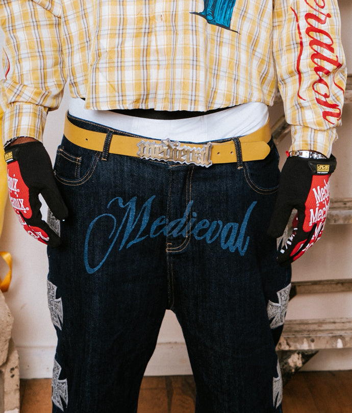 DENIM MEDIEVAL IRON SHORTS - PRE ORDER