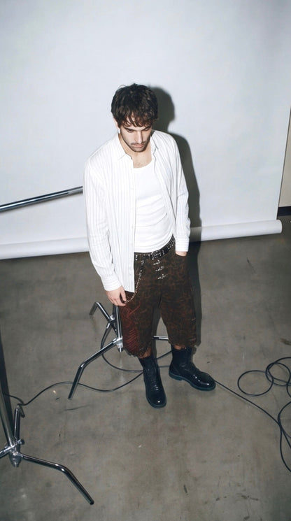 LEOPARD SCRIPT JORT