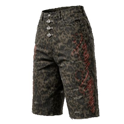 LEOPARD SCRIPT JORT